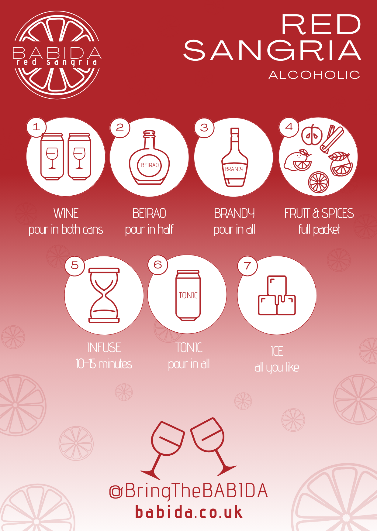 BABIDA Red Sangria Drinks Kit & Gift Hamper