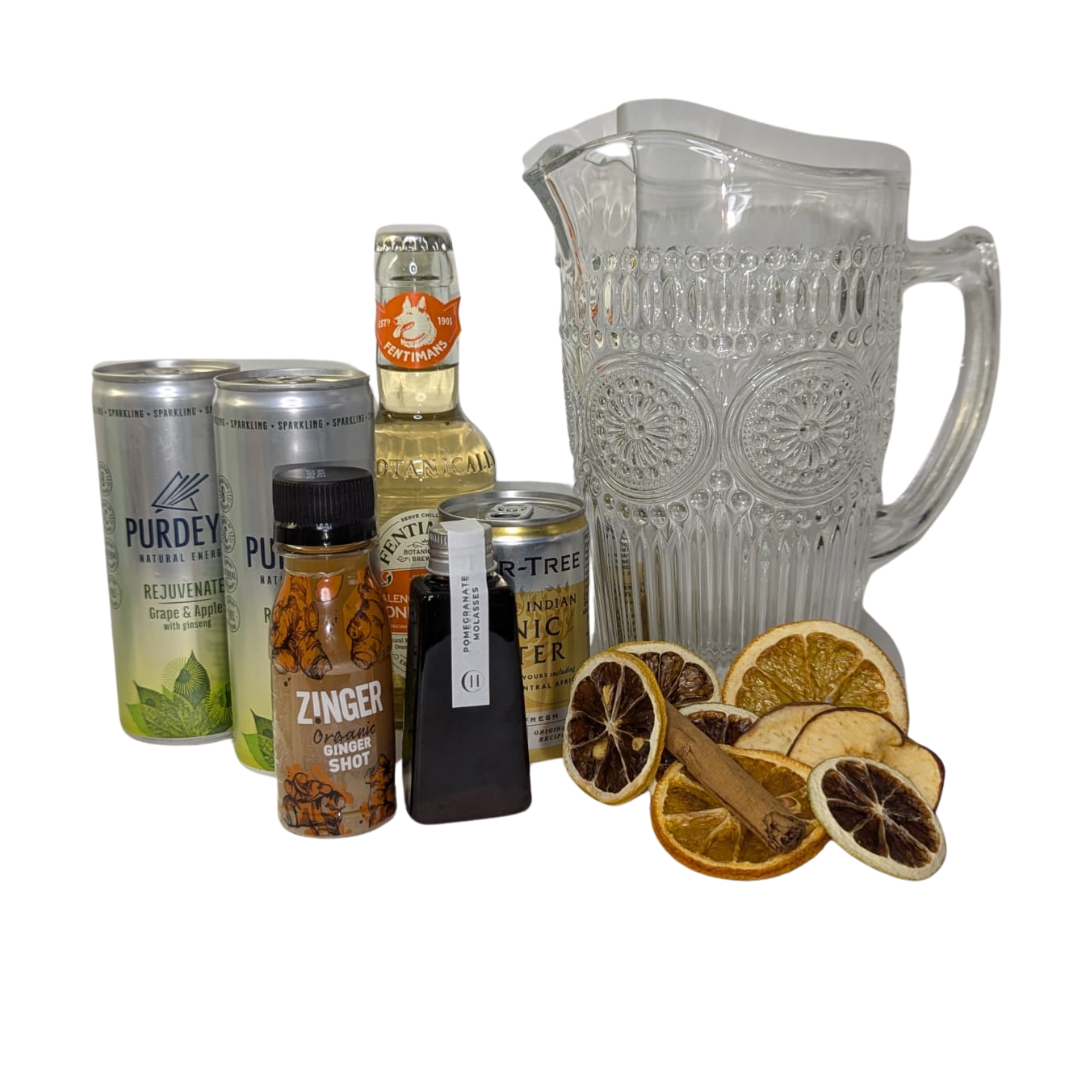 VABIDA | Non Alcoholic White Sangria Pitcher Gift Set (6 portions + Pitcher)