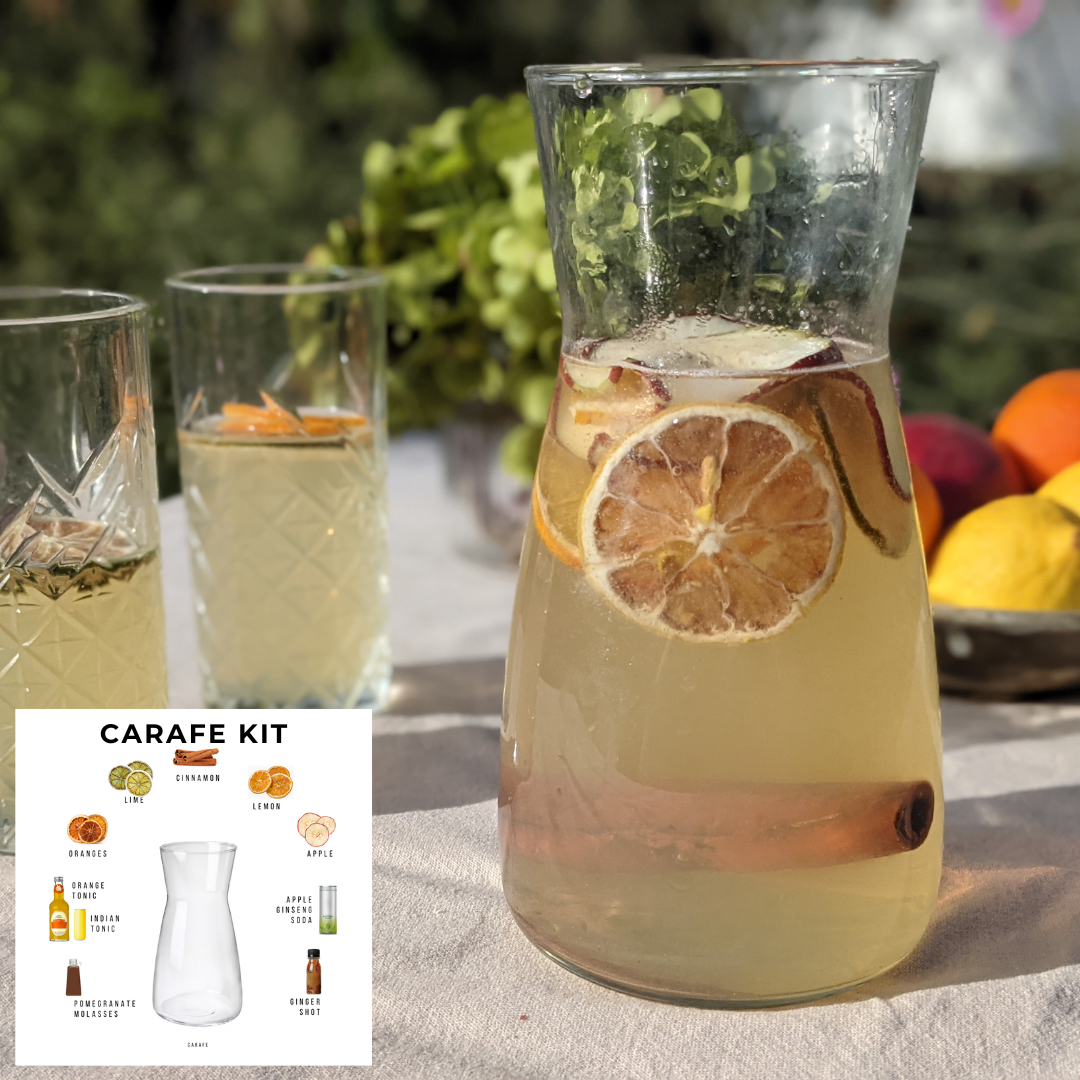 VABIDA | Non Alcoholic White Sangria Carafe Gift Set (4 portions + Carafe)