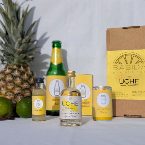 BABIDA Pineapple Mule Drinks Kit & Gift Hamper featuring UCHE Rum Cocktail Gift Set Picnic Edition