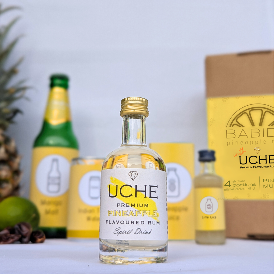 BABIDA Pineapple Mule Drinks Kit & Gift Hamper featuring UCHE Rum Cocktail Gift Set Gift Edition