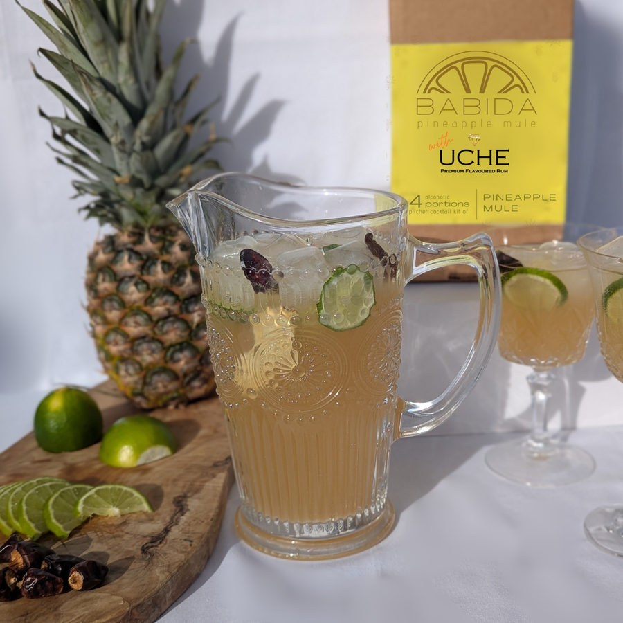 BABIDA Pineapple Mule Drinks Kit & Gift Hamper featuring UCHE Rum Cocktail Gift Set Party Edition