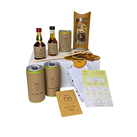 BABIDA Drinks Kit - Portuguese White Sangria (Alcoholic) Pitcher Cocktails – Refreshing 4-Serving Pack