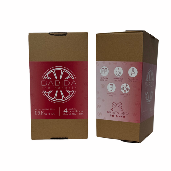 BABIDA Red Sangria Drinks Kit & Gift Hamper | Sangria Gift Set Extra Round