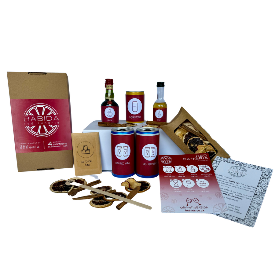 BABIDA Red Sangria Drinks Kit & Gift Hamper | Sangria Gift Set Refill Edition