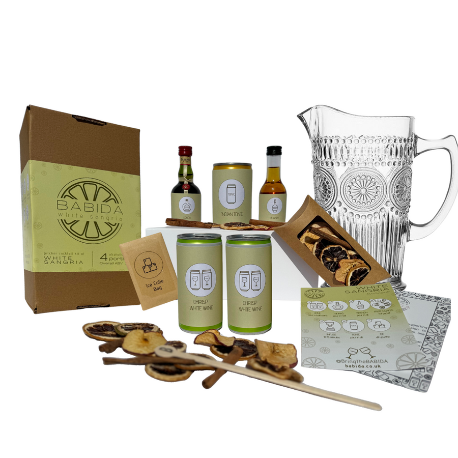 BABIDA White Sangria Drinks Kit & Gift Hamper | Portuguese Sangria Gift Set Party Edition