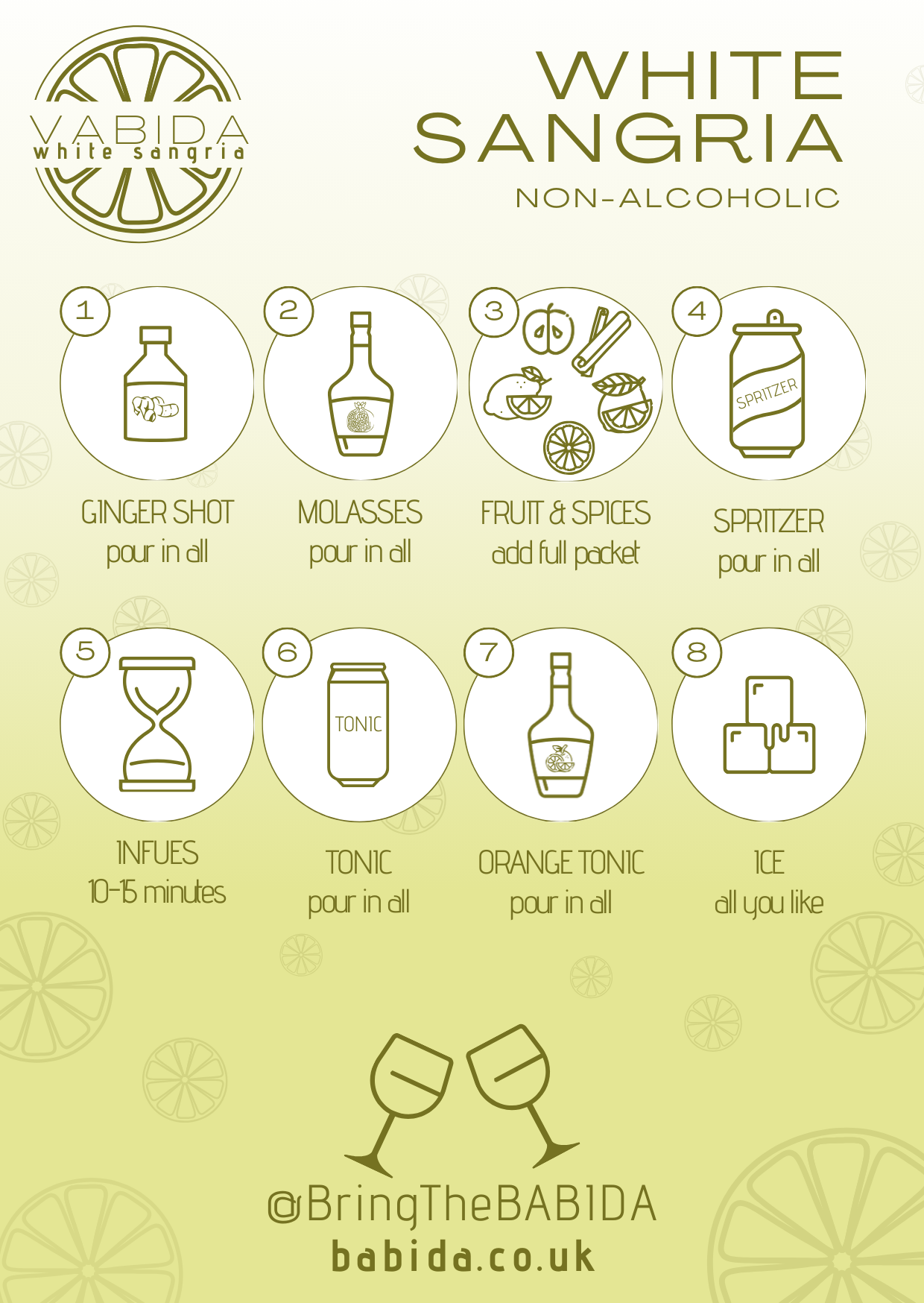 VABIDA White Sangria Drinks Kit & Gift Hamper