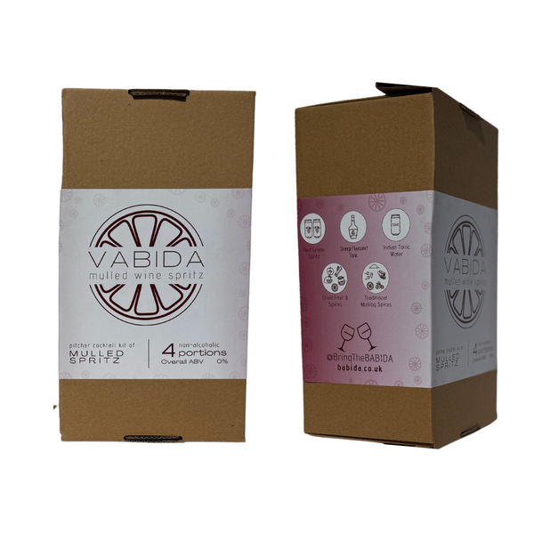 VABIDA Mulled Wine Spritz Drinks Kit | Alcohol-Free Christmas Gift Hamper Extra Round
