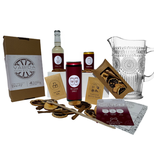 VABIDA Mulled Wine Spritz Drinks Kit | Alcohol-Free Christmas Gift Hamper Party Edition
