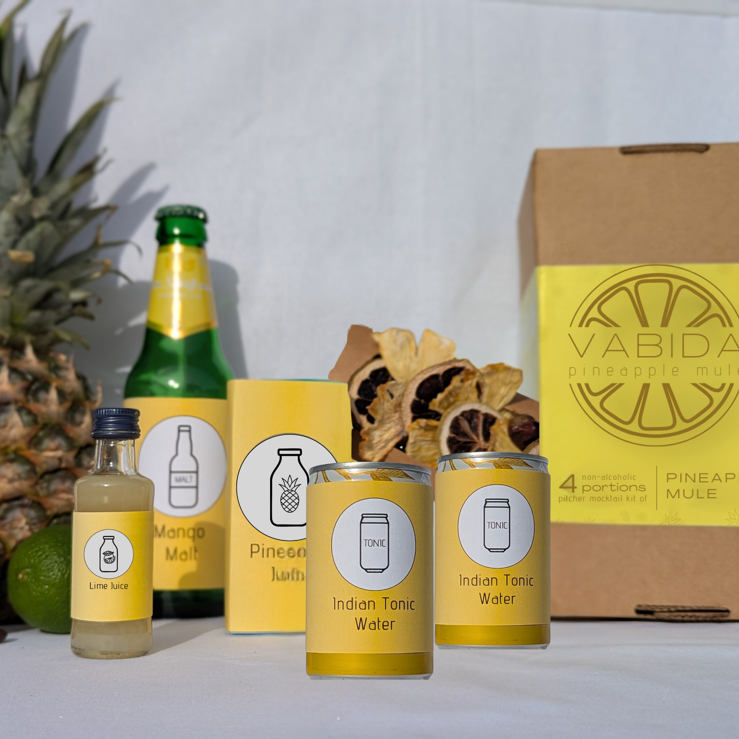 VABIDA Pineapple Mule Drinks Kit & Gift Hamper