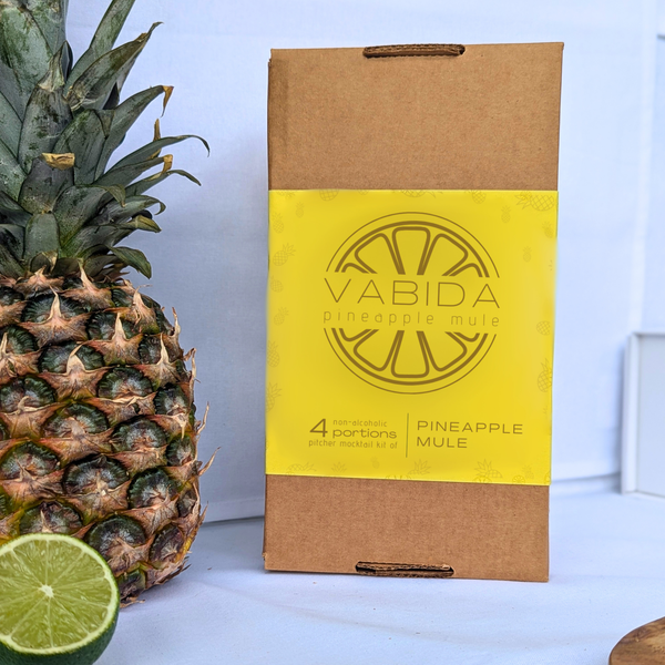 VABIDA Pineapple Mule Drinks Kit & Gift Hamper | Alcohol-Free Cocktail Gift Set Extra Round