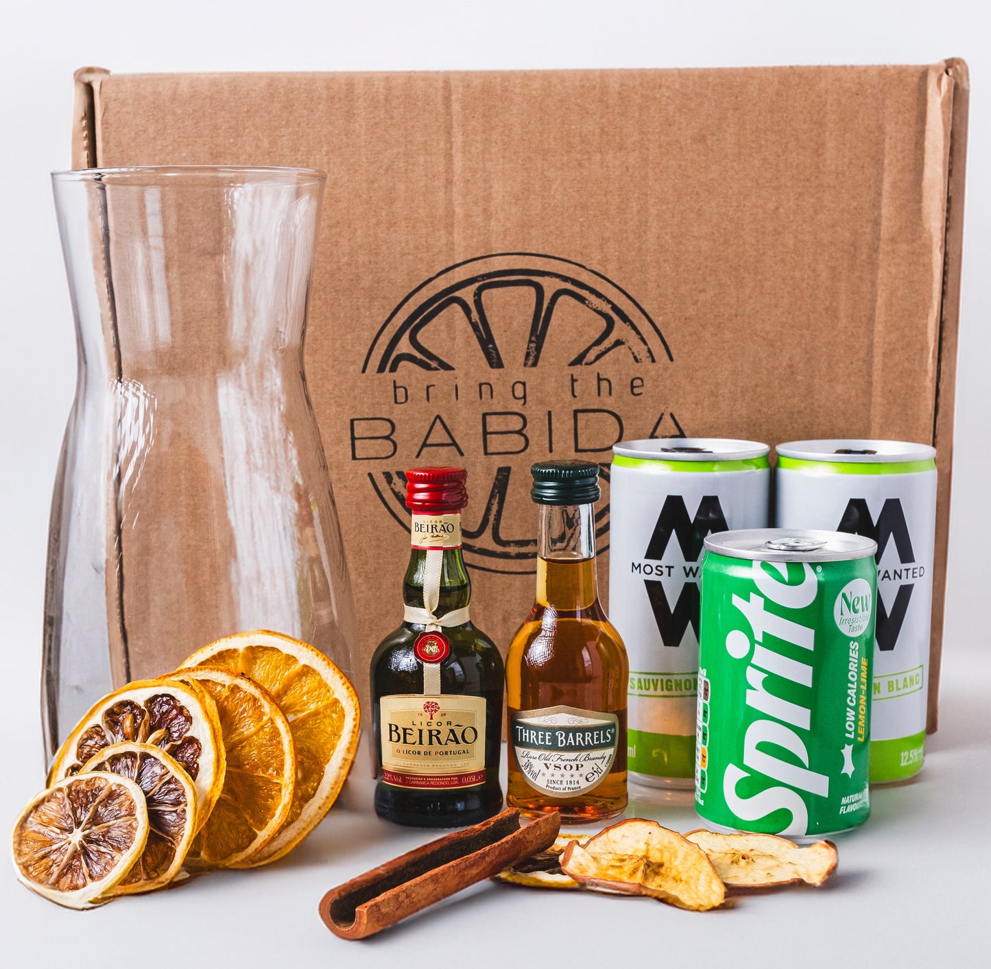 BABIDA | White Sangria Cocktail Gift Set (4 portions + Carafe)